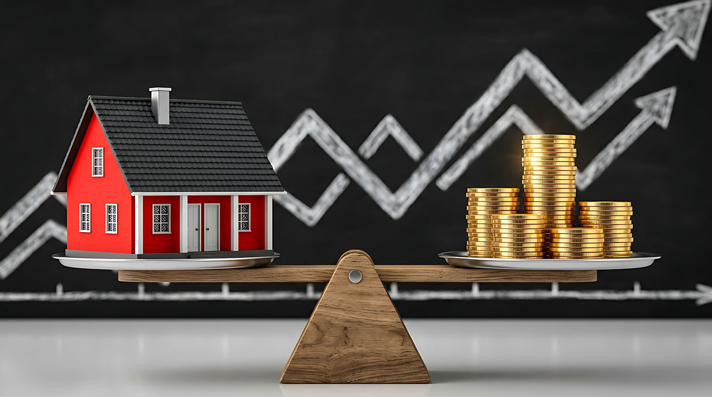 Personne comparant avec inquiétude une offre de prêt bancaire imprimée avec les résultats de simulation affichés sur son ordinateur portable, constatant des écarts